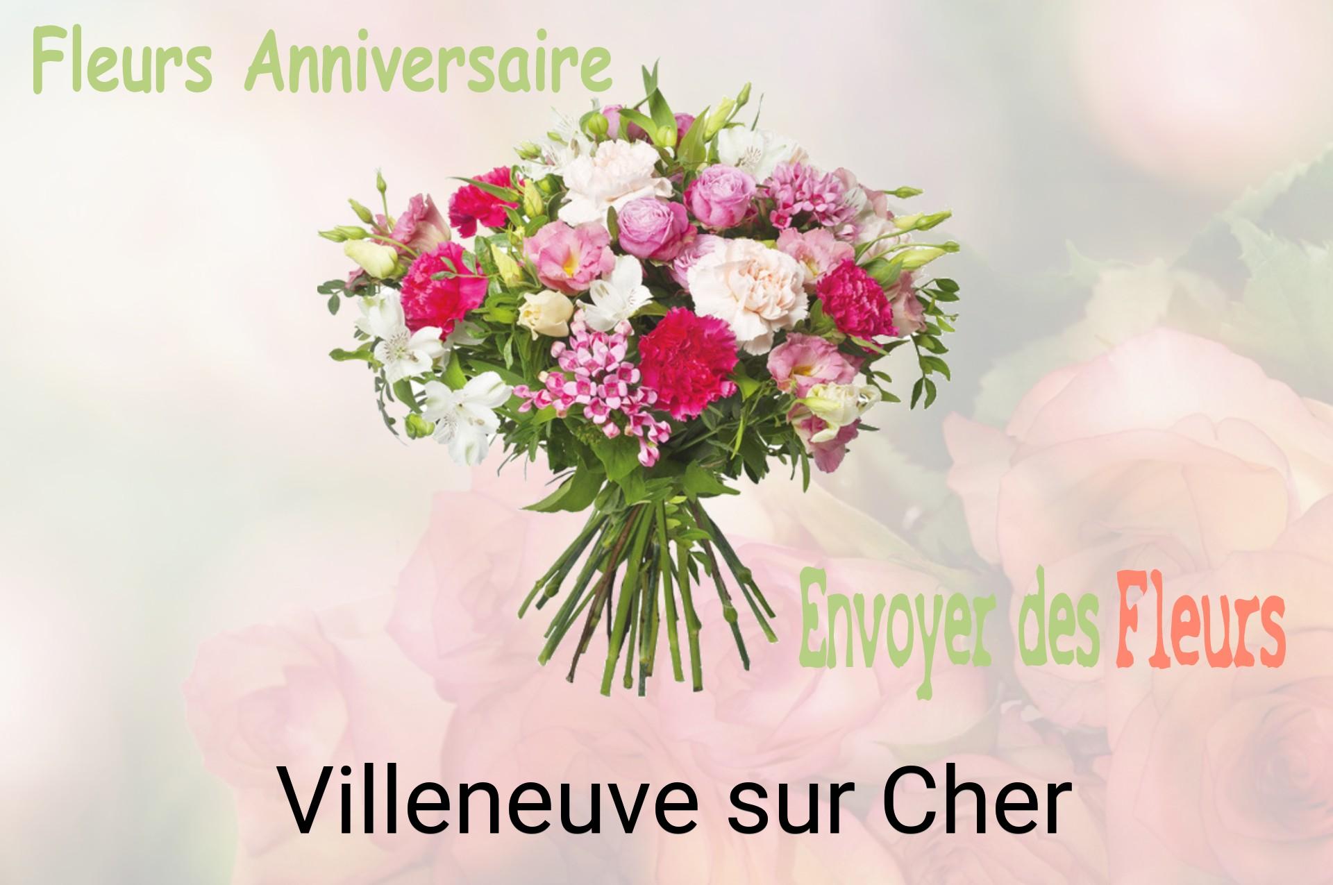 Bouquet de fleurs d’anniversaire livré à Villeneuve-sur-Cher